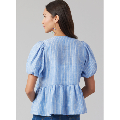 Patron McCall's 8557.BB (50-56) - Blouses à nouettes 2