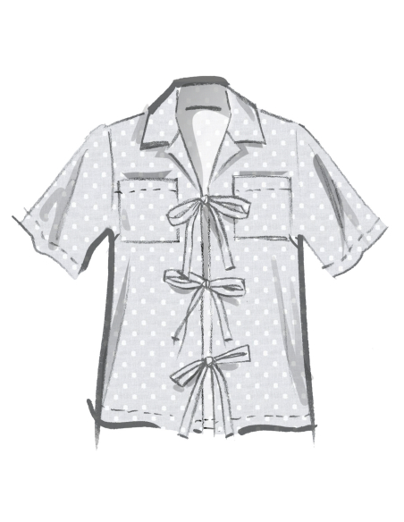 Patron McCall's 8557.BB (50-56) - Blouses à nouettes