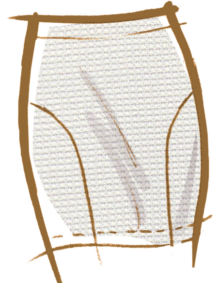Patron McCall's 8558.Y5 (46-54) - Jupe évasée style sirène