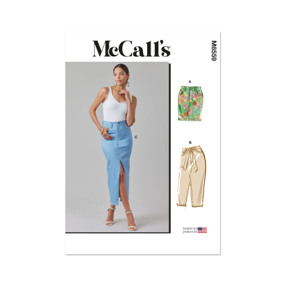 Patron McCall's 8559.W2 (50-56) -  Jupes esprit jean