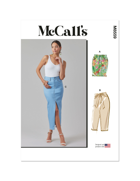 Patron McCall's 8559.W3 (58-66) -  Jupes esprit jean