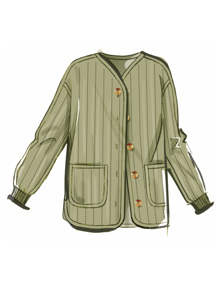 Patron McCall's 8560.H5 (34-42) - Veste matelassée