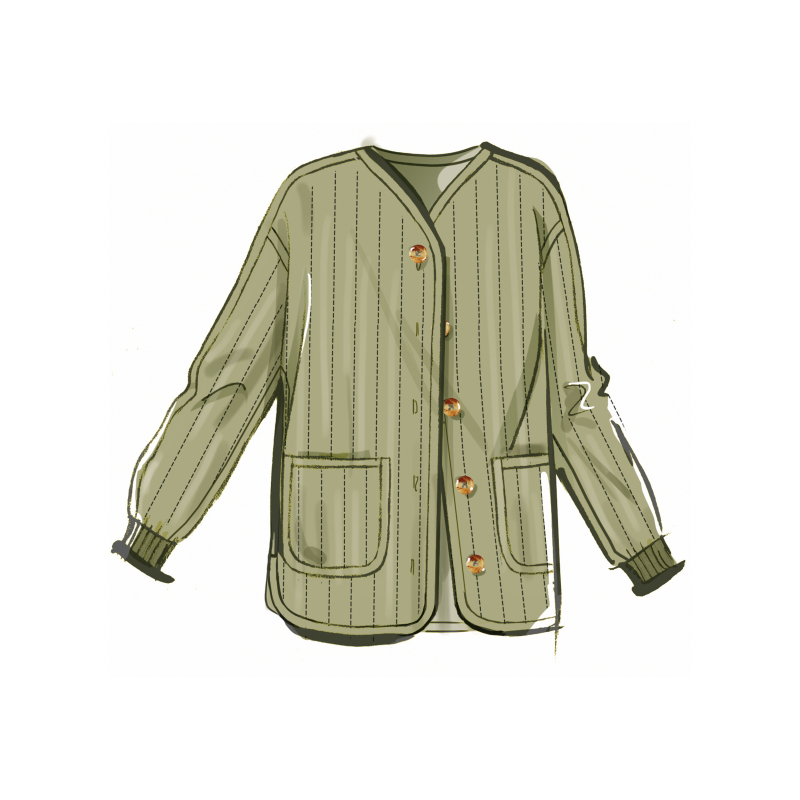 Patron McCall's 8560.U5 (44-52) - Veste matelassée