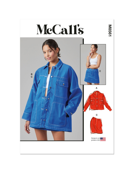 Patron McCall's 8561.K5 (36-44) - Veste et jupe courte