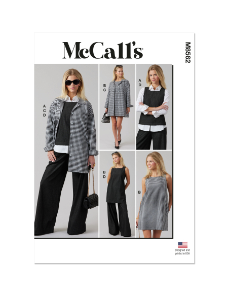 Patron McCall's 8562.U5 (44-52) - Haut, robe, veste et pantalon