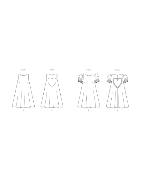 Patron KnowMe 2108.D5 (32-40) - Robe avec variations de manche