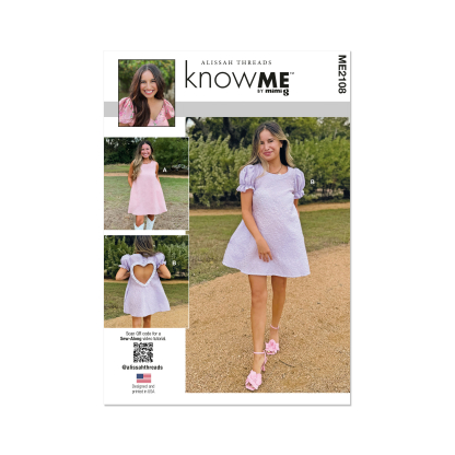 Patron KnowMe 2108.R5 (42-50) - Robe avec variations de manche