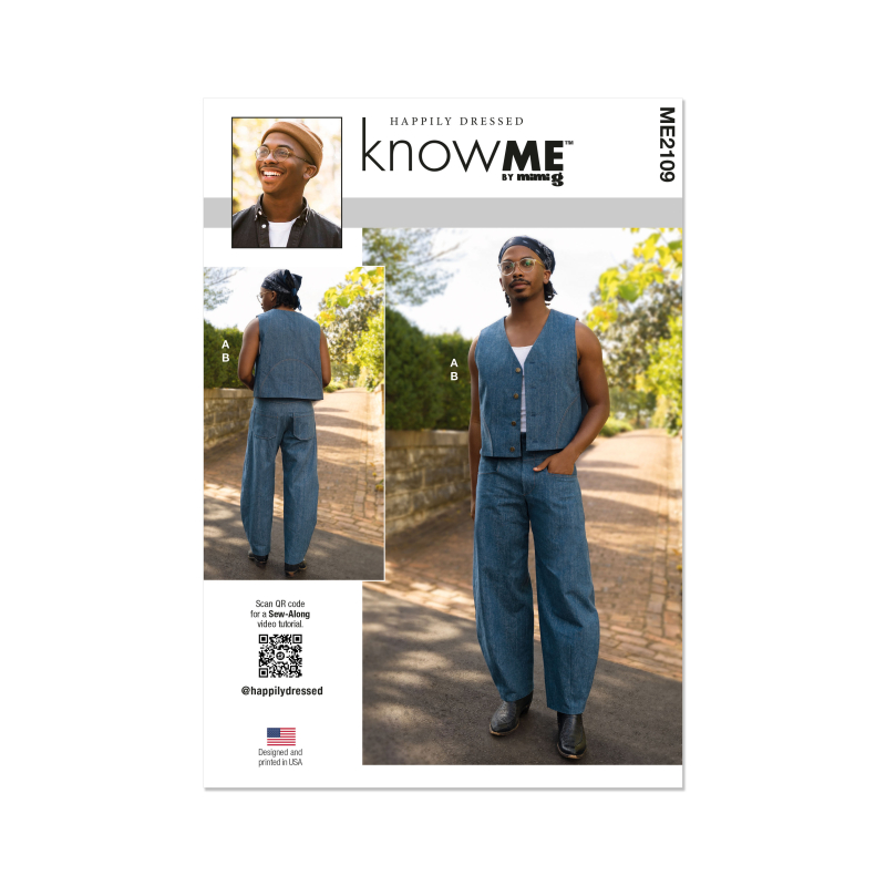 Patron KnowMe 2109.BB (56-64) - Gilet et pantalon pour homme