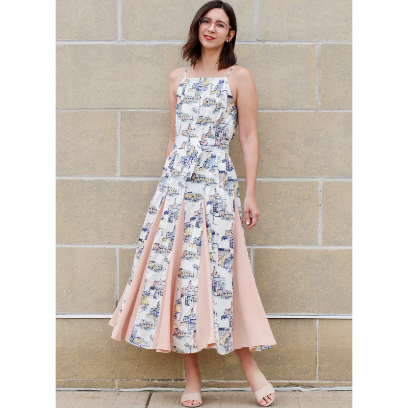Patron KnowMe 2112.D5 (32-40) - Robe en deux longueurs avec ceinture