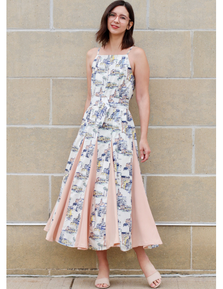Patron KnowMe 2112.D5 (32-40) - Robe en deux longueurs avec ceinture