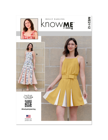 Patron KnowMe 2112.R5 (42-50) - Robe en deux longueurs avec ceinture