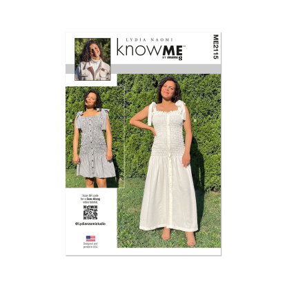 Patron KnowMe 2115.Y5 (46-54) - Robe à smocks avec détails raffinés