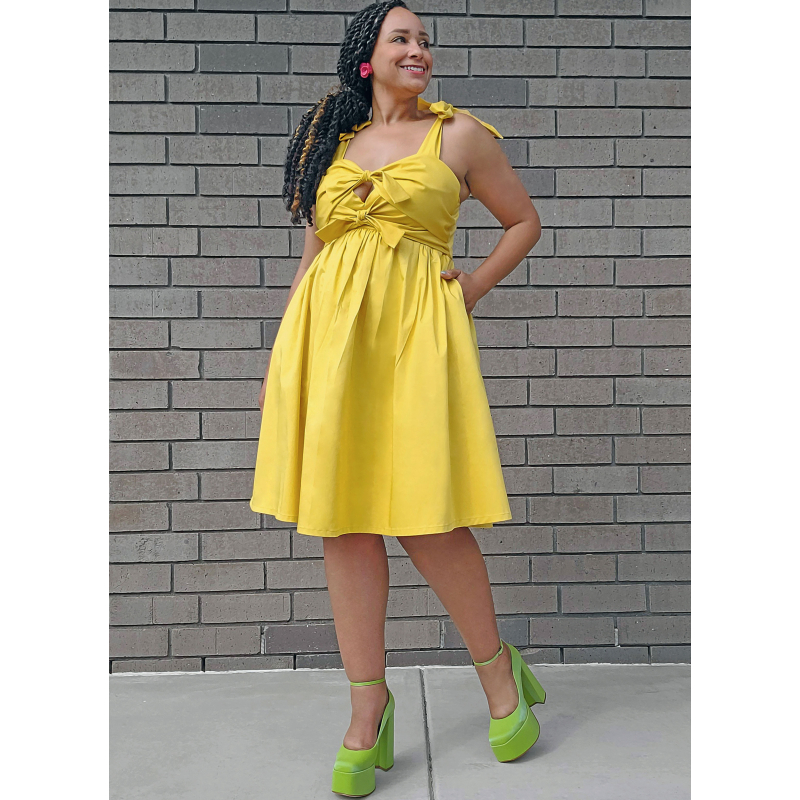 Patron KnowMe 2116.Y5 (46-54) - Robe et combinaison nouées sur le devant