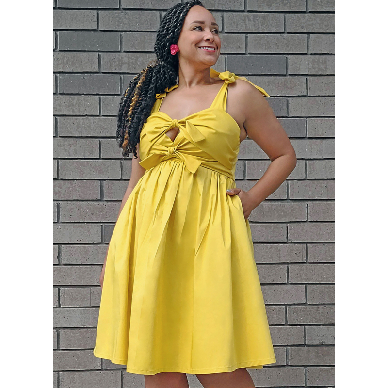 Patron KnowMe 2116.Y5 (46-54) - Robe et combinaison nouées sur le devant