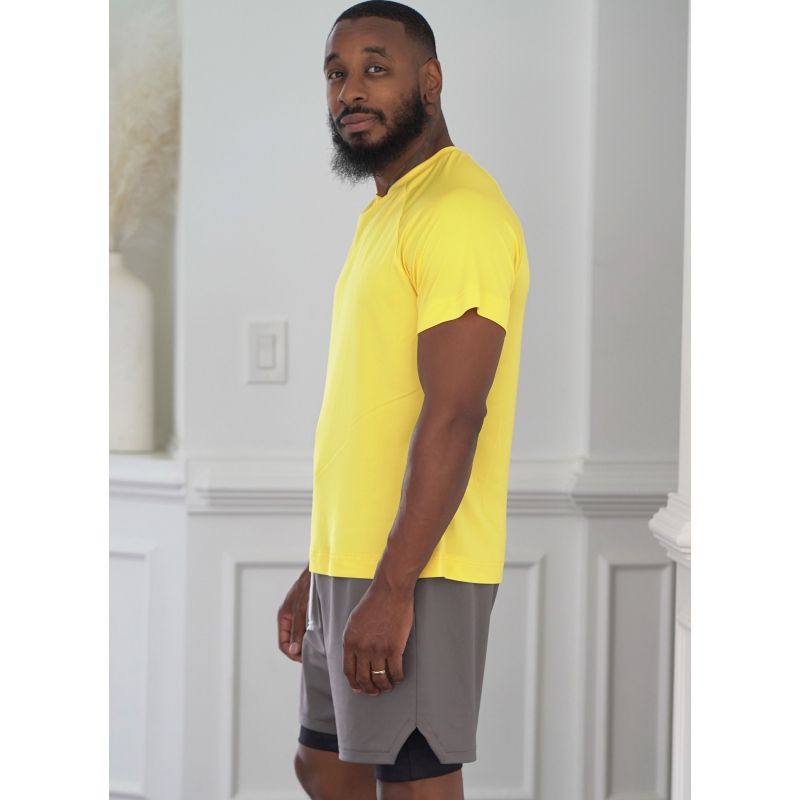 Patron KnowMe 2117.A (38-52) - Ensemble pour hommes : hauts en tricot et shorts avec détails fonctionnels