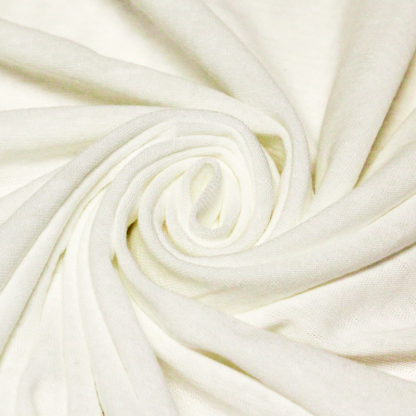 Jersey coton & élasthanne - Blanc cassé 2