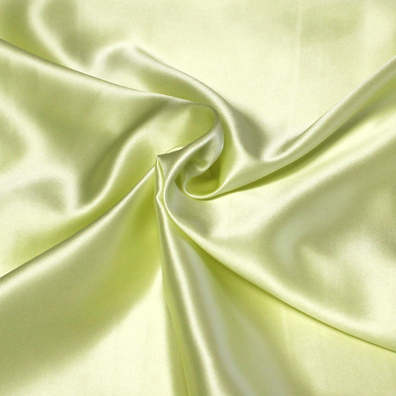 Satin 100% soie - Jaune
