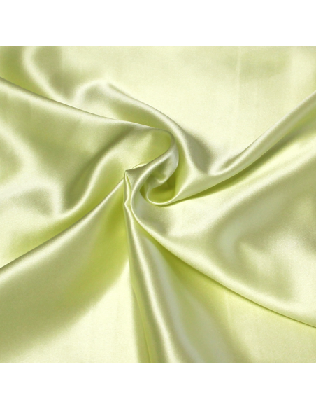 Satin 100% soie - Jaune