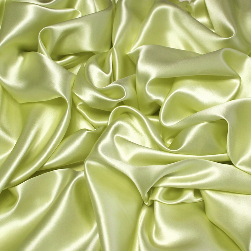 Satin 100% soie - Jaune