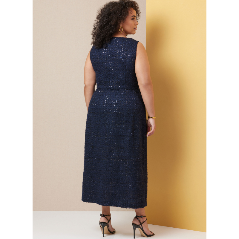 Patron Butterick 7022 AA (38-46) - Robes ajustées sans manches à encolure carrée