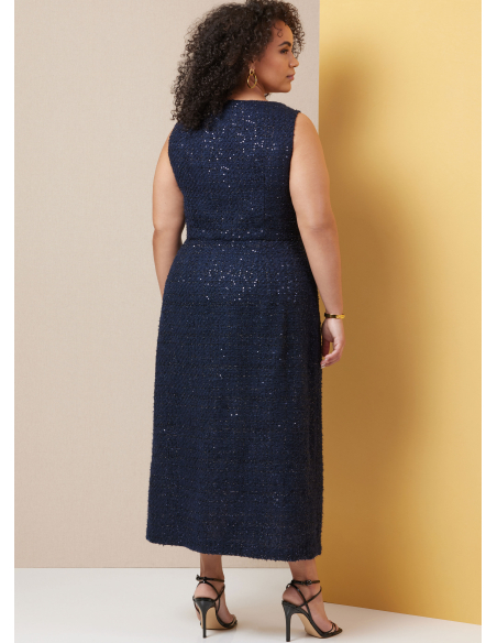 Patron Butterick 7022 AA (38-46) - Robes ajustées sans manches à encolure carrée