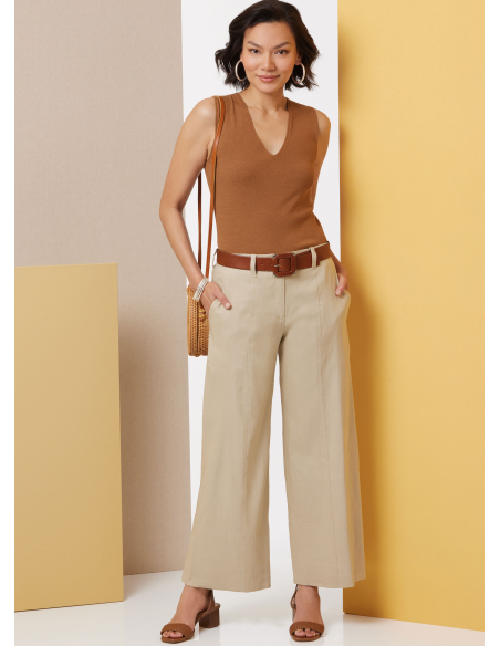 Patron Butterick 7024 K5 (36-44) - Pantalons à jambes larges