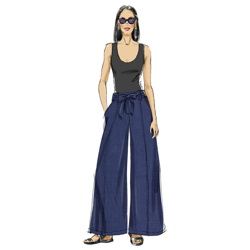 Patron Butterick 7024 K5 (36-44) - Pantalons à jambes larges