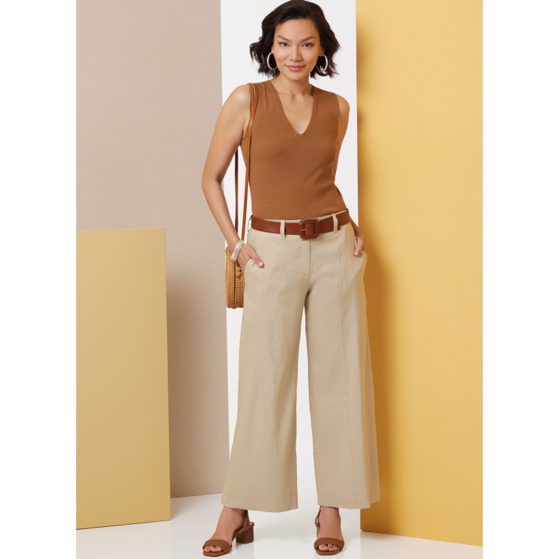 Patron Butterick 7024 Y5 (46-54) - Pantalons à jambes larges