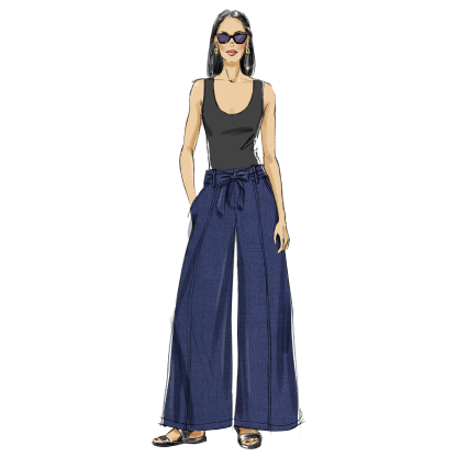 Patron Butterick 7024 Y5 (46-54) - Pantalons à jambes larges 2