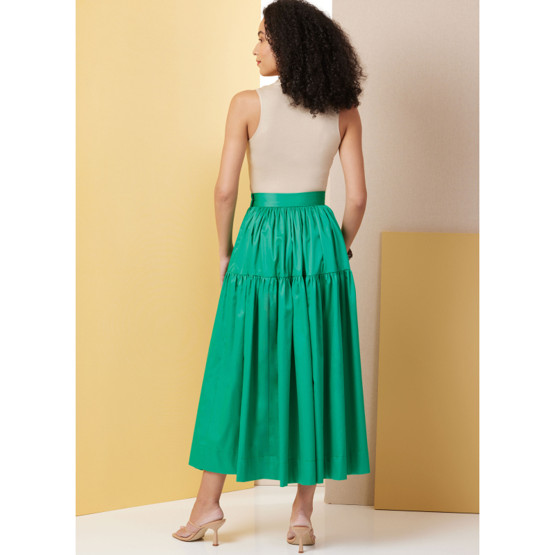 Patron Butterick 7025 D5 (32-40) - Jupes amples à volants