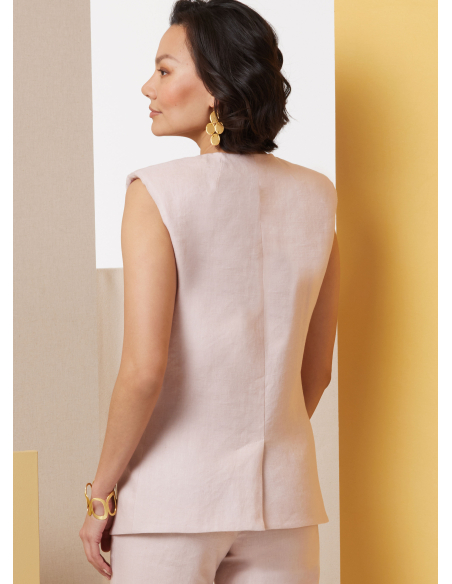 Patron Butterick 7027 K5 (36-44) - Gilet moulant et pantalon évasé