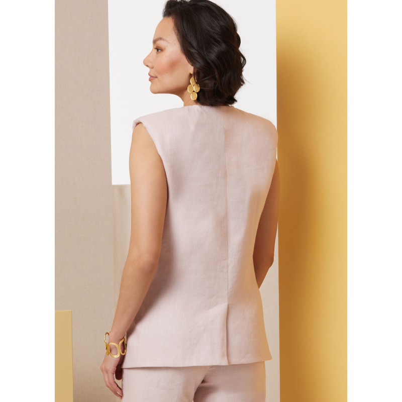 Patron Butterick 7027 Y5 (46-54) - Gilet moulant et pantalon évasé