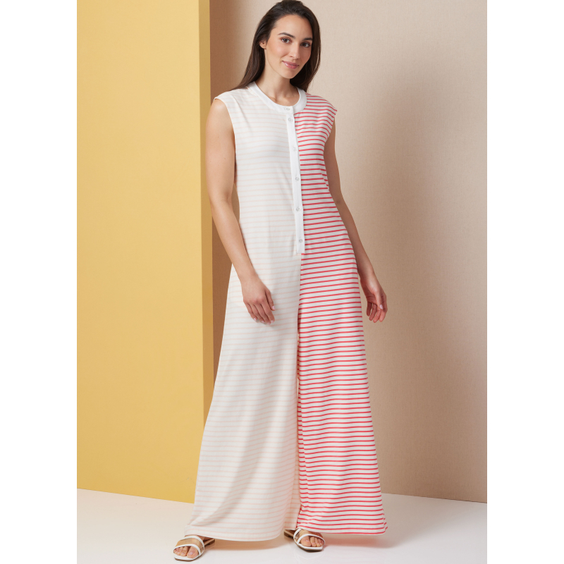 Patron Butterick  7029 BB (50-56) - Combinaisons de détente à ouverture boutonnée