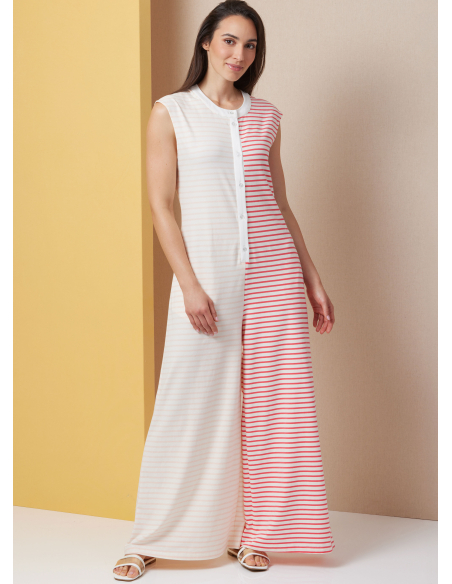 Patron Butterick  7029 BB (50-56) - Combinaisons de détente à ouverture boutonnée