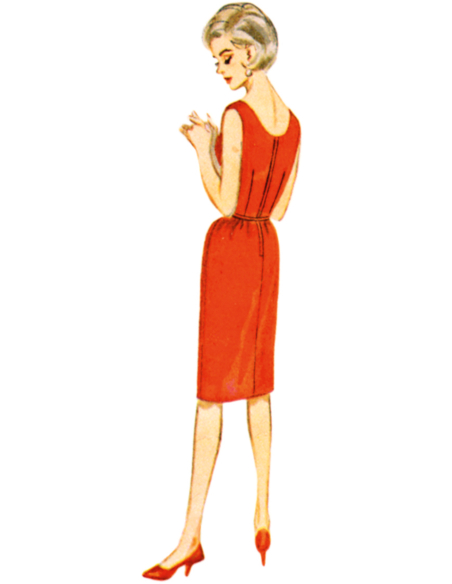 Patron Butterick 7035 D5 (32-40) - Ensemble robe fourreau vintage et veste assortie