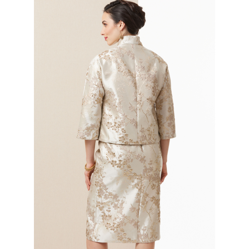 Patron Butterick 7035 R5 (42-50) - Ensemble robe fourreau vintage et veste assortie