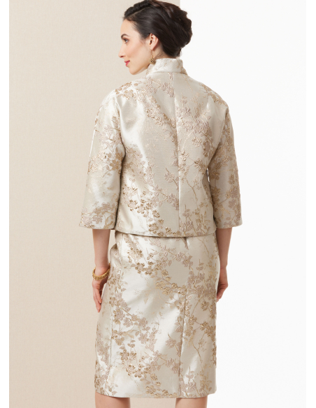 Patron Butterick 7035 R5 (42-50) - Ensemble robe fourreau vintage et veste assortie