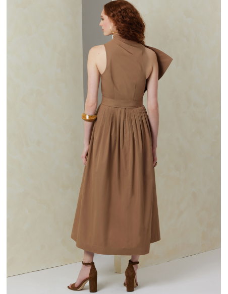 Patron Vogue 2084/H5 (34-42) - Robe sans bretelles et dessus de corsage asymétrique