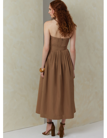 Patron Vogue 2084/H5 (34-42) - Robe sans bretelles et dessus de corsage asymétrique