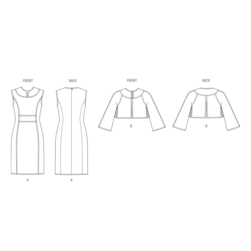 Patron Vogue 2085/D5 (32-40) - Robe ajustée et veste boléro