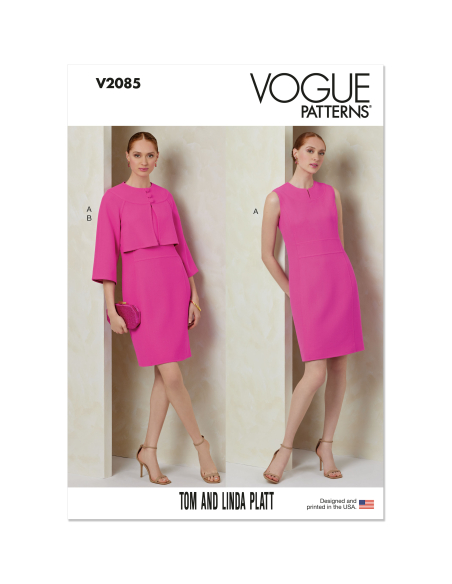 Patron Vogue 2085/P5 (40-48) - Robe ajustée et veste boléro