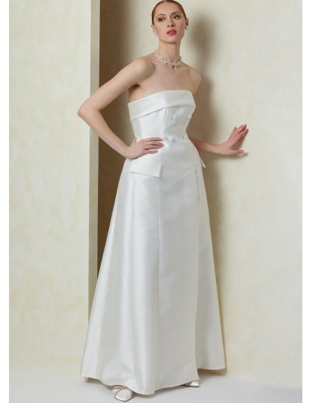 Patron Vogue 2089/D5 (32-40) - Robe bustier moulante à effet sculptant