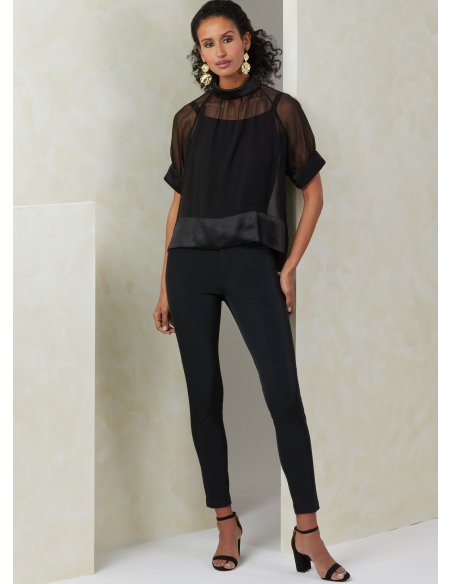 Patron Vogue 2090/Y5 (46-54) - Haut col roulé à plis et manches raglan