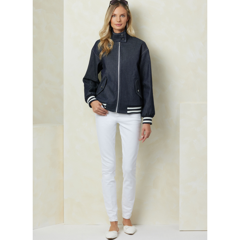 Patron Vogue 2093/B5 (36-44) - Vestes zippées à col droit et poches à rabats