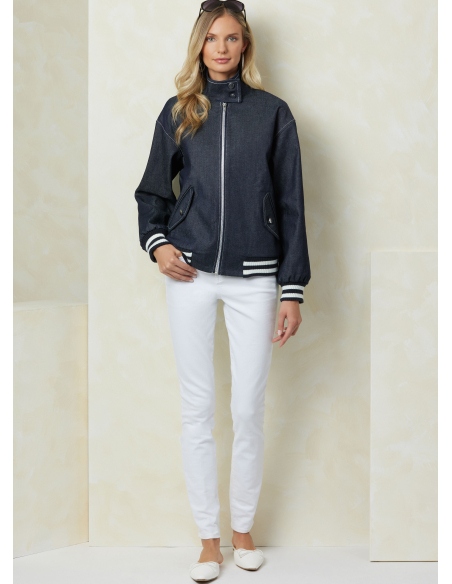 Patron Vogue 2093/B5 (36-44) - Vestes zippées à col droit et poches à rabats