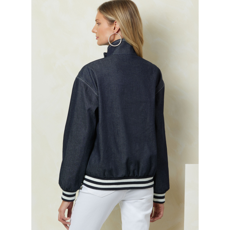 Patron Vogue 2093/B5 (36-44) - Vestes zippées à col droit et poches à rabats