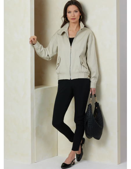 Patron Vogue 2093/Y5 (46-54) - Vestes zippées à col droit et poches à rabats
