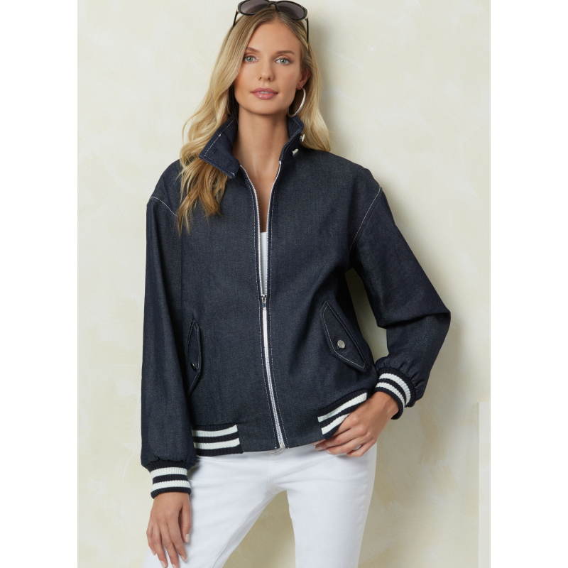 Patron Vogue 2093/Y5 (46-54) - Vestes zippées à col droit et poches à rabats