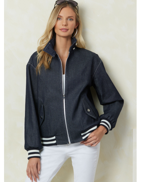 Patron Vogue 2093/Y5 (46-54) - Vestes zippées à col droit et poches à rabats