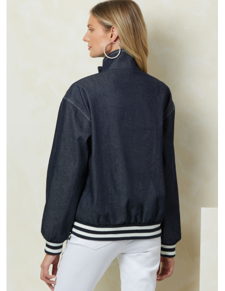 Patron Vogue 2093/Y5 (46-54) - Vestes zippées à col droit et poches à rabats